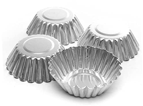 CIYODO Nonstick Metal Egg Tart Moulds Pcs Xcm Cupcake Muffin Baking Cups for Tartlets