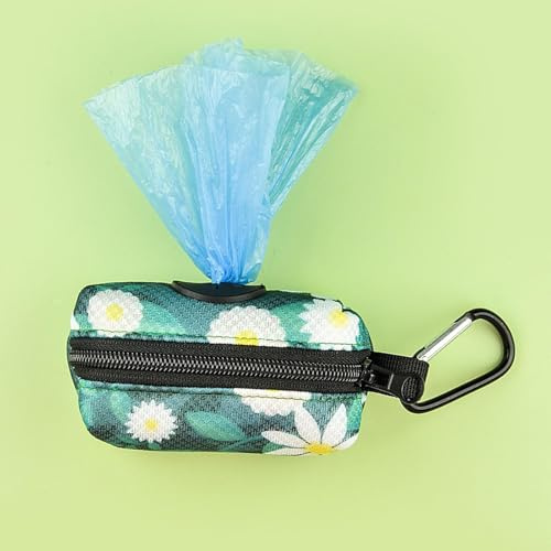 Dispensador De Bolsas Para Excrementos | Soporte Para Bolsa De Caca | Bolsas Para Caca De Perro | Soporte Para Bolsas De Excrementos De Perros | Con Cremallera Y Mosquetón