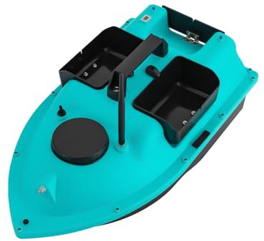 500 m de cebo de pesca, barco RC, barco de pesca ABS, mando a distancia, barco de alimentación con GPS, 3 cajas de señuelos, botas de pesca, barco de alimentación con reflector, batería de 12000 mAh