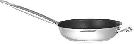 Chef de Cuisine 831656 Bratpfanne aus Edelstahl, mit Griff, antihaftbeschichtet, Fassungsvermögen: 10,1 l, Durchmesser: 400 mm, Höhe: 80 mm