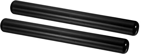 PATIKIL Junior Leichtathletik-Relais-Stöcke 2Pack Plastik Rohr Laufstock für Außensport Athletik Schwarz