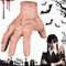 MOYKSRR Wednesday Händchen, Latex Händchen, Wednesday Family Hand, Cosplay Foto Requisiten, Realistic Scarred Latex Palm, Gruselrequisiten Dekorationen, Halloween Dekoration Requisiten