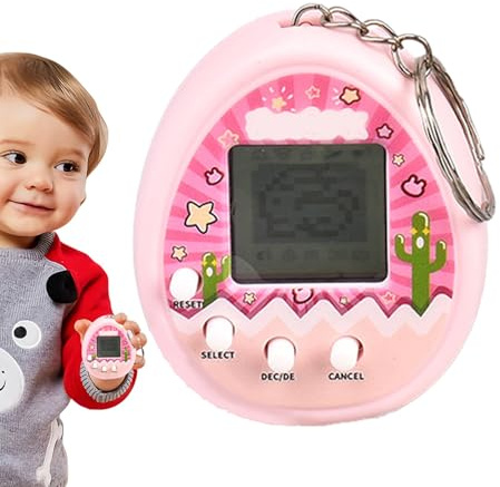 Xujuika Jouet Virtuel pour Animaux De Compagnie | Animal Virtuel avec Et Porte-clés | Machine Électronique Portative pour Animaux De Compagnie avec 9 Modes pour en-fants Adultes
