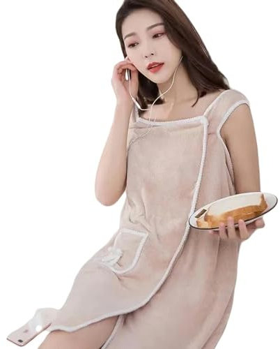 YLCYDLYU Damen-Saunarock Schnell Trocknend Heimtextil Handtuch Damen Bademantel Badetuch Tragbares Handtuchrock Schnell Trocknend Strandpyjamas-B