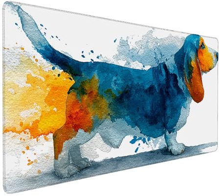 Musmatta, Graffiti Skrivbordsmatta 1200x600x3mm, XXL Gaming Musmatta med Sydda Kanter, Skrivbordsmatta med Halkfri Gummibas, Skrivbordstillbehör, för Kontor, Gaming, Laptop M-8131