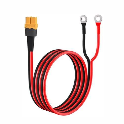 XT60 - Cavo connettore femmina a capocorda ad anello, 1,5 m, 14 AWG, cavo di alimentazione ad alte prestazioni, per batteria LiPo, drone RC e modellismo