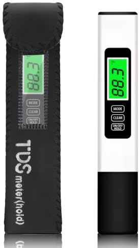 Testeur Eau Potable, TDS Meter 3 en 1 Test Dureté (2 Couleurs Affichage)