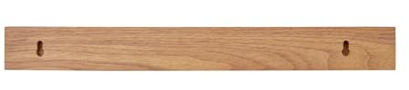 Restaurantware Eco Tek 17.7 Inch Magnetic Knife Holder For Wall 1 Powerful Knife Magnetic Strip - Space-Saving Organizer Securely Hang Kitchen Utensils or Tools Natural Wood Knife Hanger