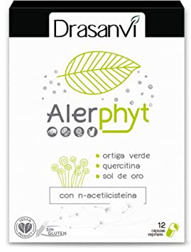 ALERPHYT con Sol de Oro y Ortiga Verde | Contiene Quercitina Extraída de la Manzana + cebolla roja, Bromelaina, N-acetilcisteina y Vitamina C | síntomas de alergia | 12 Capsulas Vegetales = 12 Días