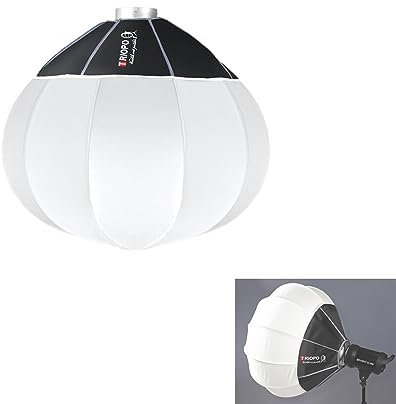 TRIOPO KQ55 21.6in/55cm Linterna Softbox Bowens Mount Softbox Modificador de luz Suave para Aputure 300D Mark II 120D Godox SL-60W VL150 SL150WII FV150 AD200PRO AD300 AD400PRO AD600 VL300 VL200 UL150