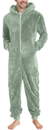KONG JIMFAN Herren Thermounterwäsche Set Herrenpullover Modern Winter wasserdichte Kleidung Anzughose Unterhosen Jungen Lang Kompressionshose Herren Fahrradbekleidung Winter(1-Mint Green,XL)