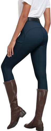 MoFiz Culottes d'équitation Femme Pantalon Equitation Leggings d'équitation Silicone Complet Pantalon d'été pour Sports équestres Bleu M