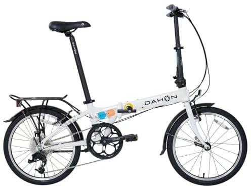 Dahon Mariner D8 40th Anniversary Bicicletta Pieghevole Telaio in alluminio di alta qualità Ruote da 20 pollici Deragliatore a 8 velocità bianco