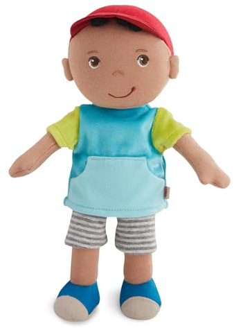 HABA Gosig docka Gabrie – mjuk tygdocka 25 cm, för spädbarn och småbarn – utan kardborreband eller irriterande sömmar, perfekt från 6 månader – perfekt för babyperioden – 2011849001