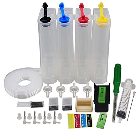 TOWARDSNAN Kontinuierliches Tintenversorgungssystem Für Tintenstrahldrucker Colors Kits Tinte Zum Tankersatz Für Den Druck Nachfüllen