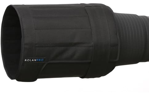 Rolanpro Kompakte Teleobjektiv-Gegenlichtblende für Nikon Z 400 mm F4.5 VR S, weich, faltbar, praktische Ersatzhaube, schwarz wasserdicht