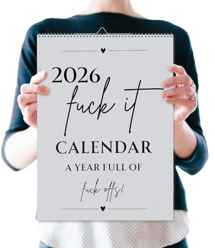 Shouxiut Calendrier 2026 – 2026 – Décoration d'intérieur – Calendrier de janvier à décembre – Calendrier de bureau – Pour les événements, les vacances, la planification des repas, les rendez-vous