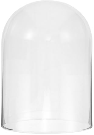 HOLIDYOYO Glass Display Dome Cloche - 6x5 Clear Glass Bell Jar for Anniversary Clocks Terrariums Plants & Trinkets Showcase for Collectibles & Keepsakes No Base