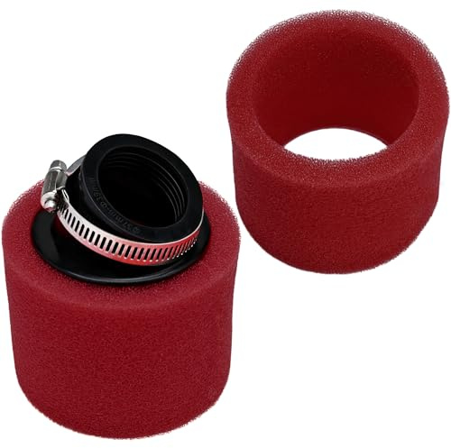 Strongthium 38mm Angled Dual Foam Pod Air Filter for 50cc 70cc 90cc 110cc 125cc 150cc GY6 Carb Motorcycle ATV Scooter Quad Go Kart Moped Pit Dirt Mini Moto Bike Parts