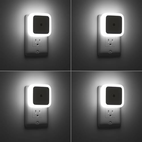 Sujeet Night Light, Night Lights Plug into Wall [4 Pack], Nightlight Led Night Light for Adults, Plug in Night Lights for Adults Bedroom Cool White