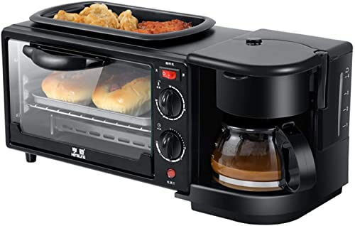 Horno Premium Convección Horno Halógeno Cocina Horno Sartén Eléctrica Cafetera Multifunción 3 En 1 Fácil de Limpiar Ideal para Asar,Hornear Happy Life