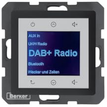 BERKER Radio Touch UP Dab+ Q.x Anthracite Velours 29846086