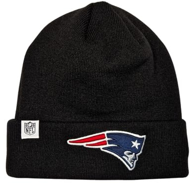 New Era New England Patriots NFL Loop Label Knit Schwarz Beanie - One-Size