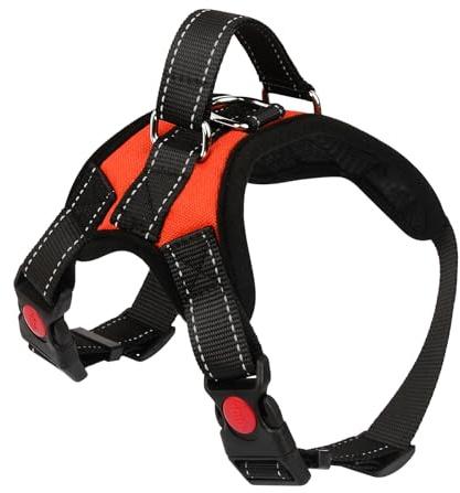 Harnais pour Chien avec poignée, Facile à contrôler, Sangle de Poitrine réglable, avec Poignée Contrôle,Respirant,Durable