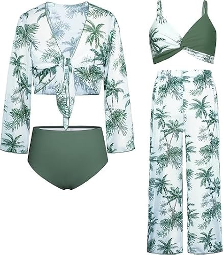 GRACE KARIN Kinder Schwimmanzug Badebekleidung Badehose Rash Guards Bademode Blau Grün 14 Jahre