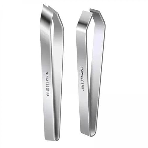 perfk 5x 2 Pinzette per Lische di Pesce, Pinze per Aglio, Pinze per Spiumatura Portatili Multiuso Manuali Facili Da Usare, Pinze Ergonomiche in Acciaio