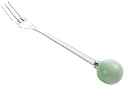 Hogvinnatil Forchette per posate, forchette da , forchette da dolci, forchette per alimenti con manico in ceramica per formaggio, dolci, dessert,