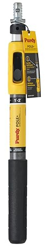 Purdy® Pole Plus Adjustable Extension Pole 1 ft to 2 ft Durable Lightweight Secure Pin Lock for Painting Cleaning and DIY Projects