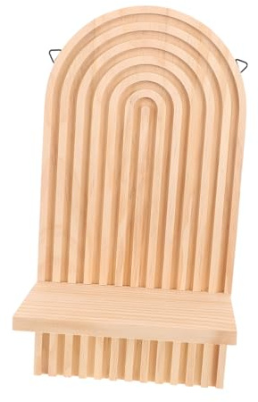 Ipetboom Candelabro de Pared de Madera Candelabro Minimalista para Jarrón de Aromaterapia Perfume Aplique de Pared Bohemio para Velas Decorativos