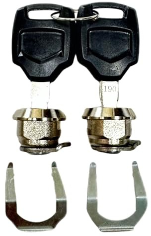 BOVUXKJH 2 Candados para Maletero de Motocicleta, Accesorios Resistentes para Motocicleta, Cilindro de Cerradura para Baúl Trasero