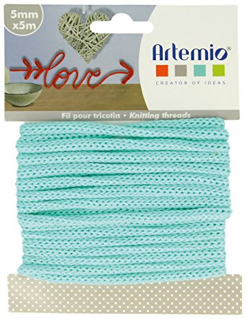 Artemio Hilo de Tejer 5 mm x 5 m-Verde Pastel, Algodón, 5