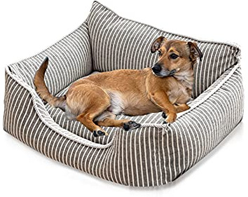 PETCUTE Cama Gato y Perros Pequeños,Camas para Perros,Ortopédica Cama para Perros de Espuma Viscoelástica con Funda extraíble,Sofá Cama para Mascotas Lavable y Antideslizante