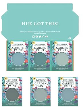 Rust-Oleum Garden Paint in Satin Finish – Ocean Blues Tester Box