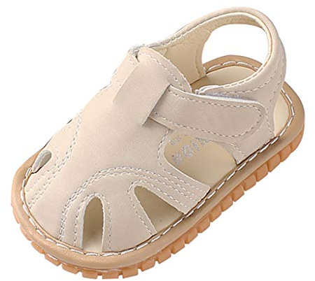 LOIJMK Zapatos de bebé con suelas blandas, zapatos de caminar para bebé, con cierre de velcro, zapatos casuales de moda, zapatillas de deporte para el día a día, zapatos planos y planos, sandalias