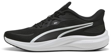 PUMA Unisex Skyrocket LITE 2 Road Running Shoe, Black White Silver, 8.5 UK