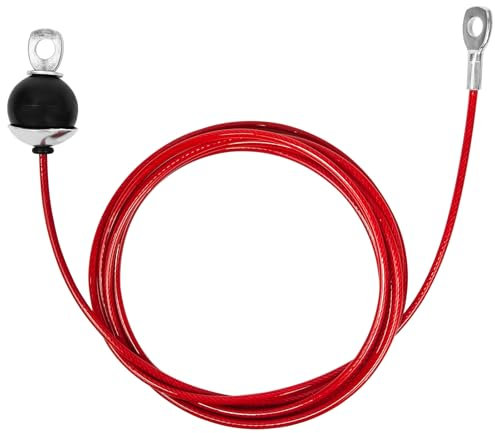 Topfinder Gym Cable, Fitness Steel Cable Machine Pulley System Home Gym Replacement Pulley Cable (Fixed 1.5m)