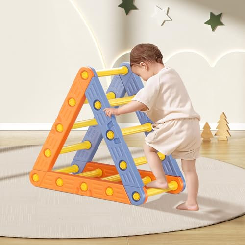 Climbing Frame for Toddlers,Plastic Climbing Frame,Triangle Climbing Frame,Indoor Jungle Gyms for Toddlers