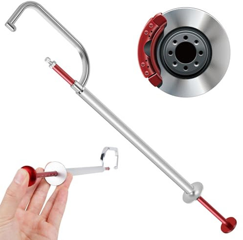 Outil de mesure de disque de frein, pied à coulisse pour disque de frein, alliage d'aluminium, 0 à 45 mm, détection rapide et précise, pour moto, voiture (A)