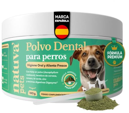 Limpiador Dental Perros 100% Natural con Alga Kelp Premium - 180 g