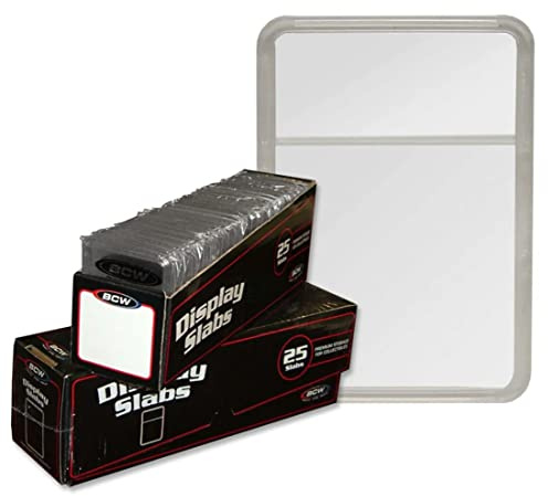BCW Coin Display Slab - No Insert | 25 ct | Stackable Storage for Stamps, Coins, and Collectibles | Archival Safe Storage Case for Coin | Coin Holder Display Slab | Coin Collection Holder