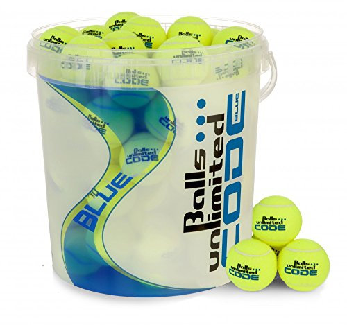 Balls ... unlimited Balleimer Code Blue mit Deckel und Henkel für 60 Tennisbälle