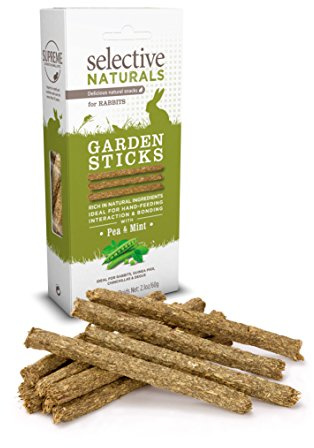 Selective Naturals Garden Sticks For Rabbits (Pack Of Four),Vegetable,0.53 pounds