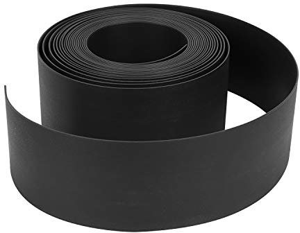 Jiubiaz Gräskanter klippkant svart längd 10 m (100/2 mm), trädgård gräskantband blomsterrabatter trädgårdsgångar gräsmattbegränsning, tillverkad av 100 % återvunnen plast