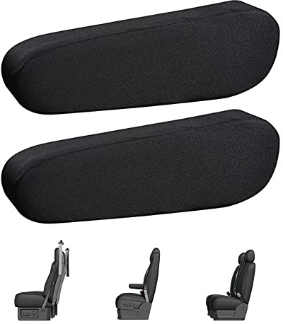 LONGHAO 2 stycken armstöd för framsäte och mittsäte, sitstillbehör, svart