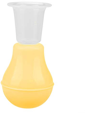 Semme Nipple Corrector,Women Silicone Nipple Enlargement Suction Enlarger Sucker Corrector for Breastfeeding Inverted Flat Nipples Aspirator Puller Health Care (Yellow)
