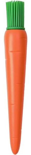Orange Carrot Shape Silicone Baking Brush Cake Cream Brush Kitchen Cooking Heat Resistant Grill Oil for Meat Cake Barbecue Tool Sets Grilling and Barbecue Utensils